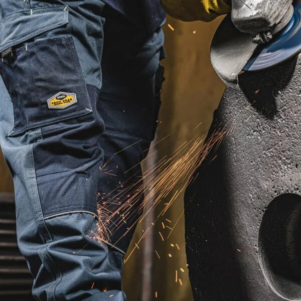 Men’s Tech Gear Acid Flame Trousers Airforce Blue - Image 4